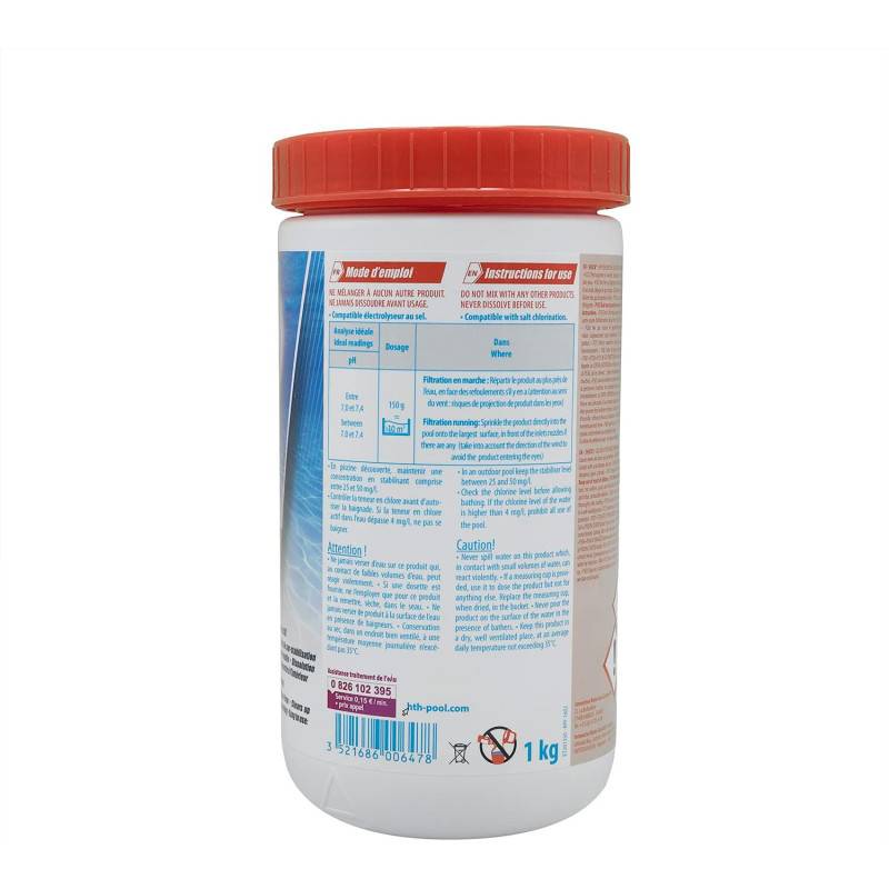 Hth - Hypochlorite de calcium - Chlore choc hth® SHOCK poudre 1 kg - - Imagen 3
