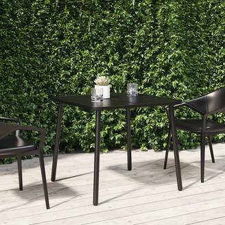 Table de jardin en acier gris Palavas | Maisons du Monde Table de jardin en acier gris Palavas | Maisons du Monde