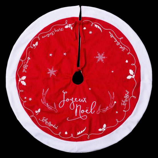 Déco de Noël Tapis pour pied de Sapin en Feutrine D 90 cm - Image 1