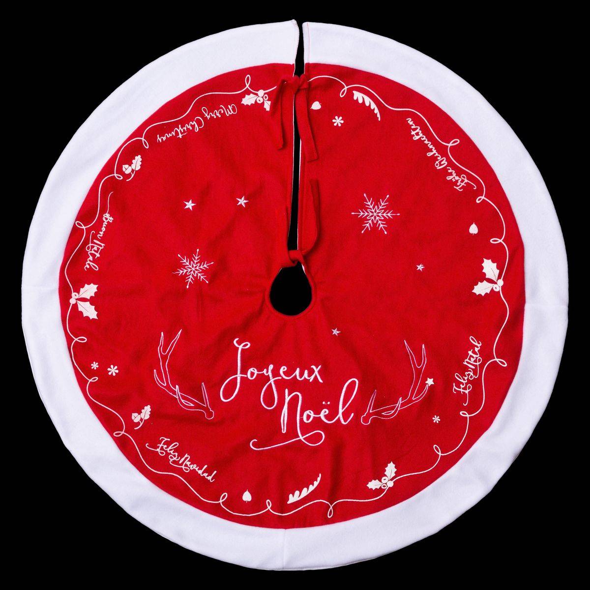 Déco de Noël Tapis pour pied de Sapin en Feutrine D 90 cm - Image 1