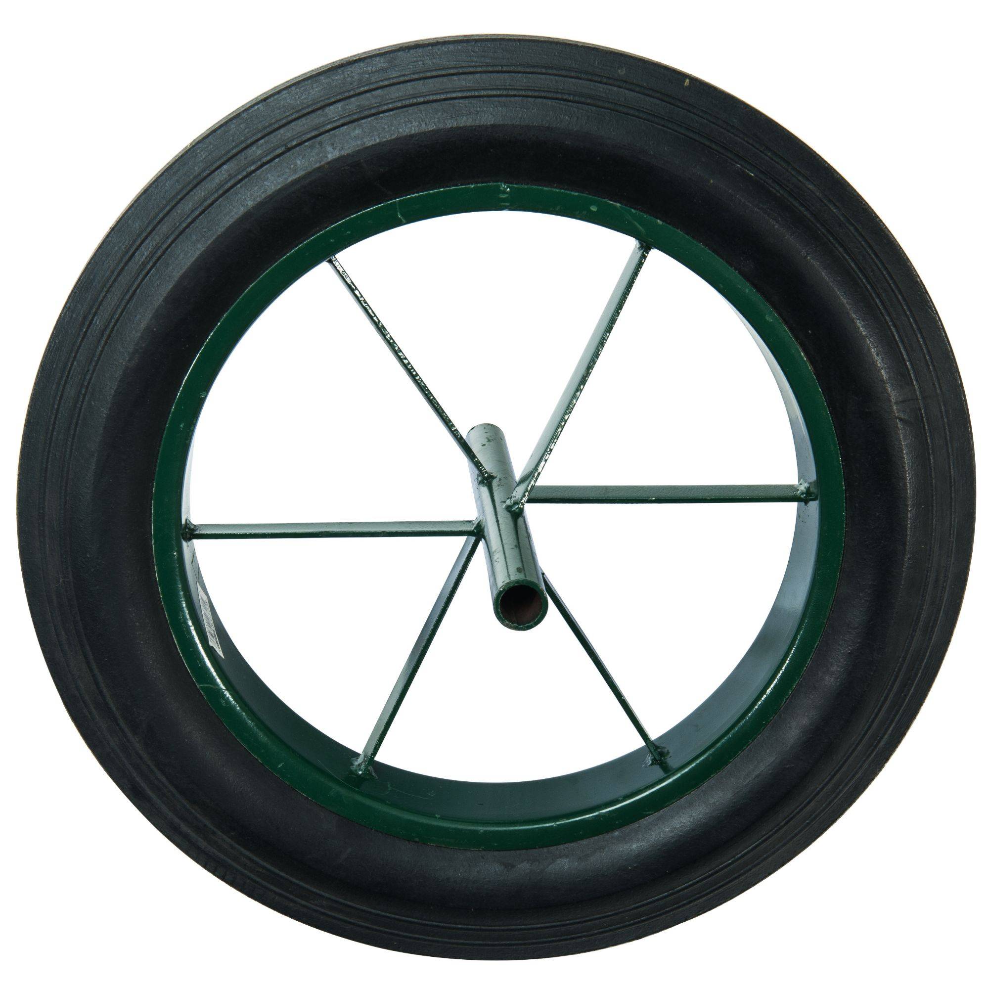 Roue increvable 15''  385 x 66  Pneu dur et axe 20mm - Image 2