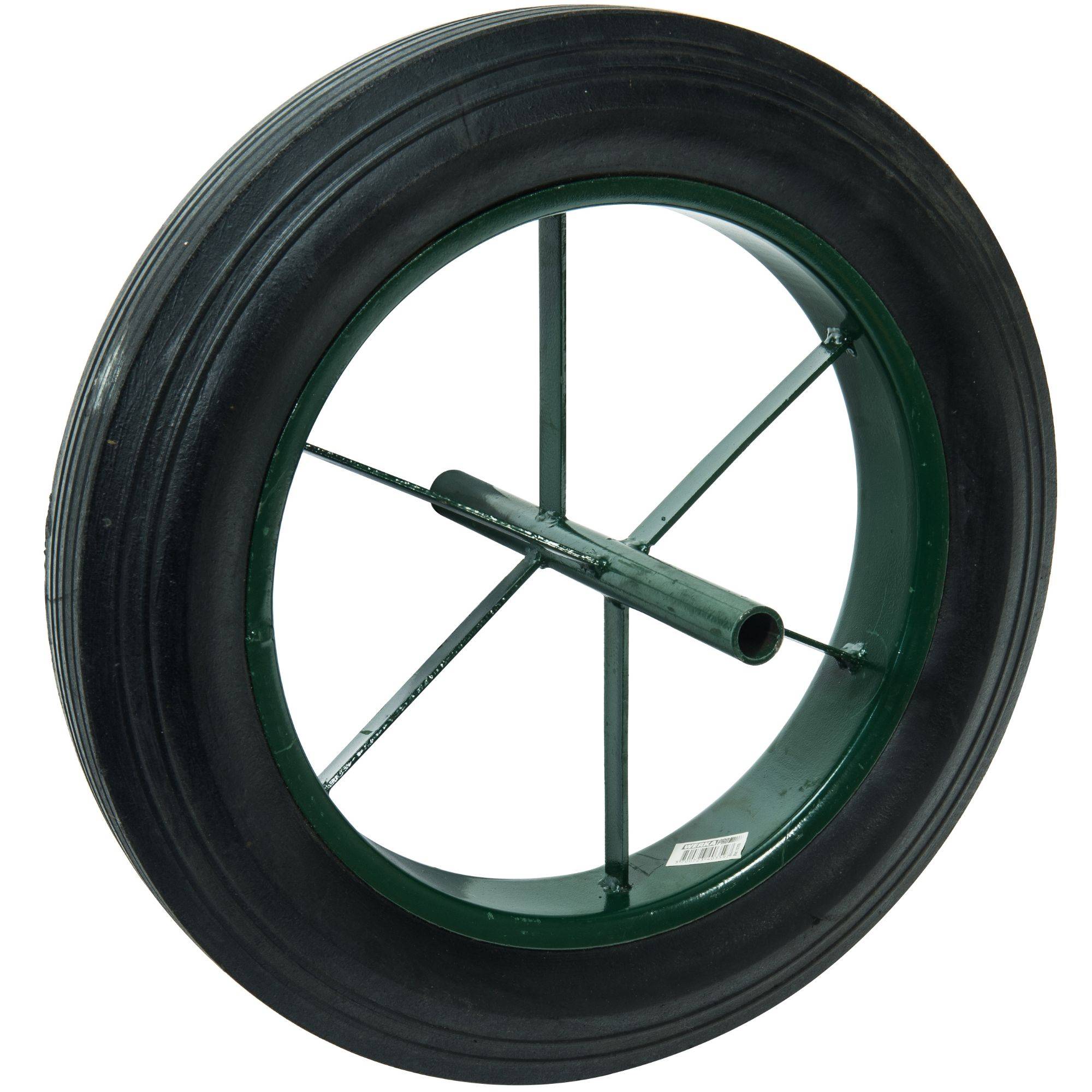 Roue increvable 15''  385 x 66  Pneu dur et axe 20mm - Image 1