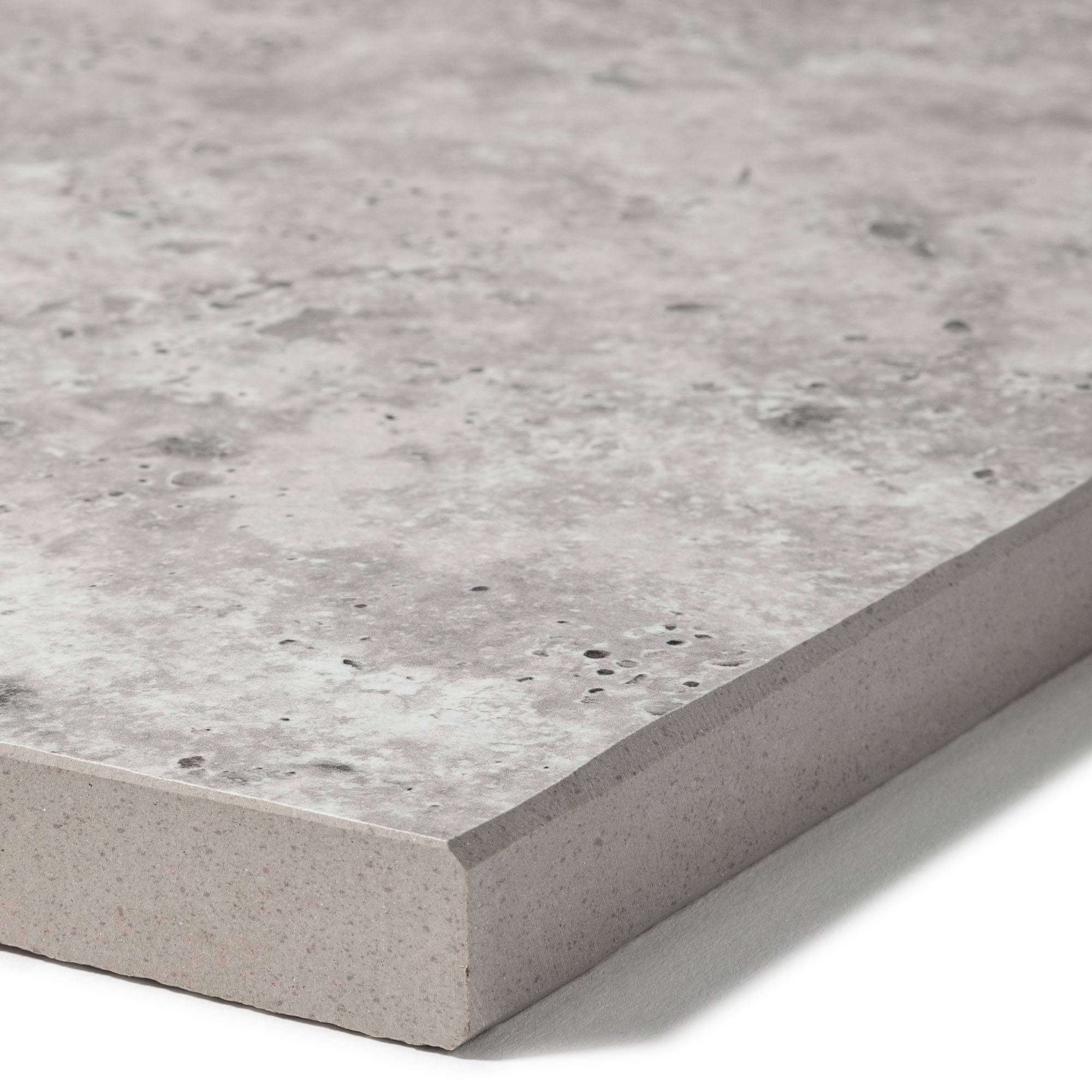 Margelle de piscine effet Travertin Gris 60x28x2 cm Bord Droit Pietra - RO'MA CARRELAGE - Image 2