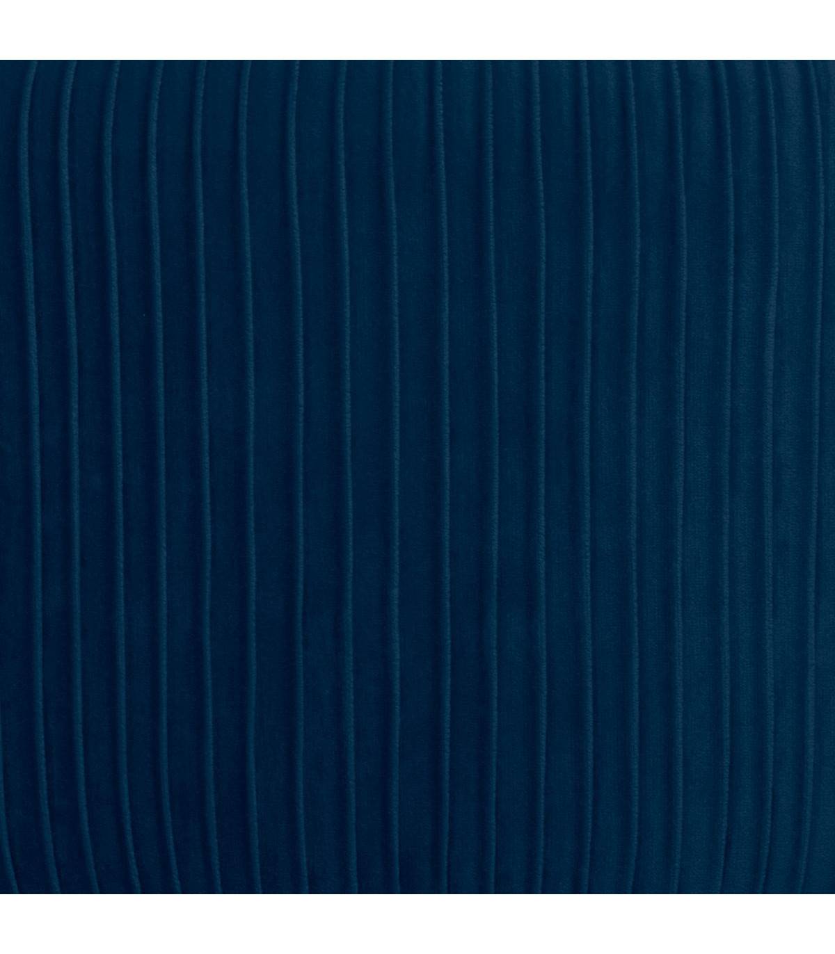 Tabouret en Velours Bleu plissé H 41 cm - Imagen 2