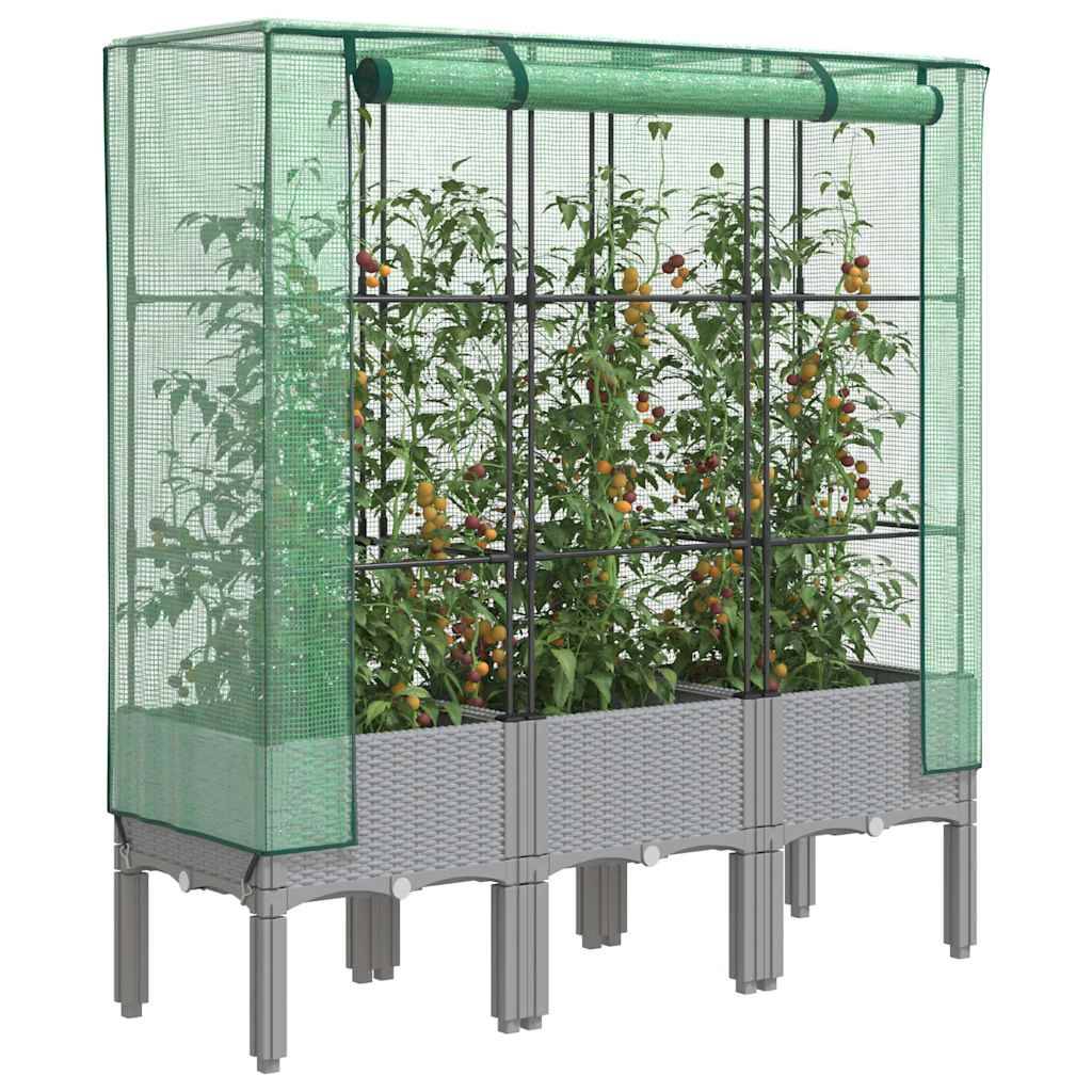 Prolenta Premium - Jardinière polypropylène gris 120 x 40 x 44 cm - Prolenta premium p366.7 - Image 2