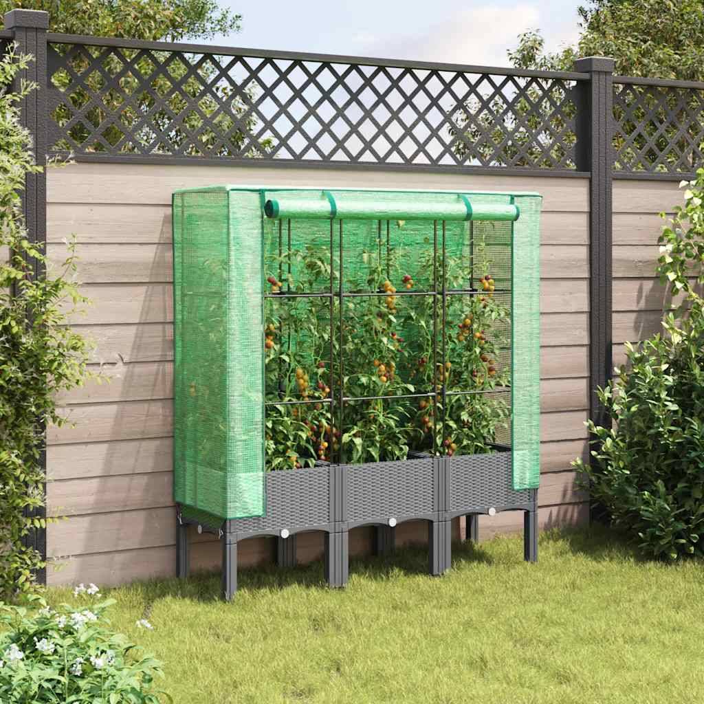 Prolenta Premium - Jardinière polypropylène gris 120 x 40 x 44 cm - Prolenta premium p366.7 - Image 3