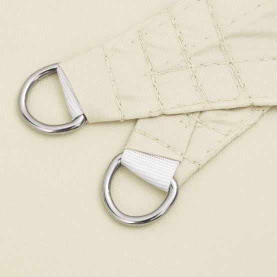 Voile de parasol - accessoire parasol - Tissu de remplacement pour parasol tissu oxford triangulaire 4,5x4,5x4,5 m crème - MEUBLE PRO - Image 5