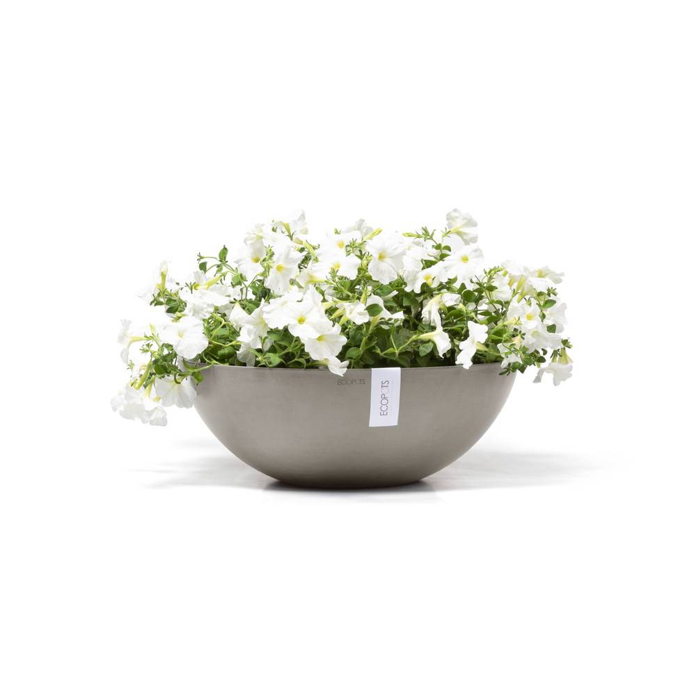 Ecopots - Pot Rond Vienna 50 Taupe - Ø 50 x H. 18 cm - 22,3 L ECOPOTS - Imagen 3