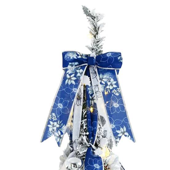 Vidaxl - Sapin de Noël artificiel Blanc 210 cm PVC vidaXL 42018637 - Image 6