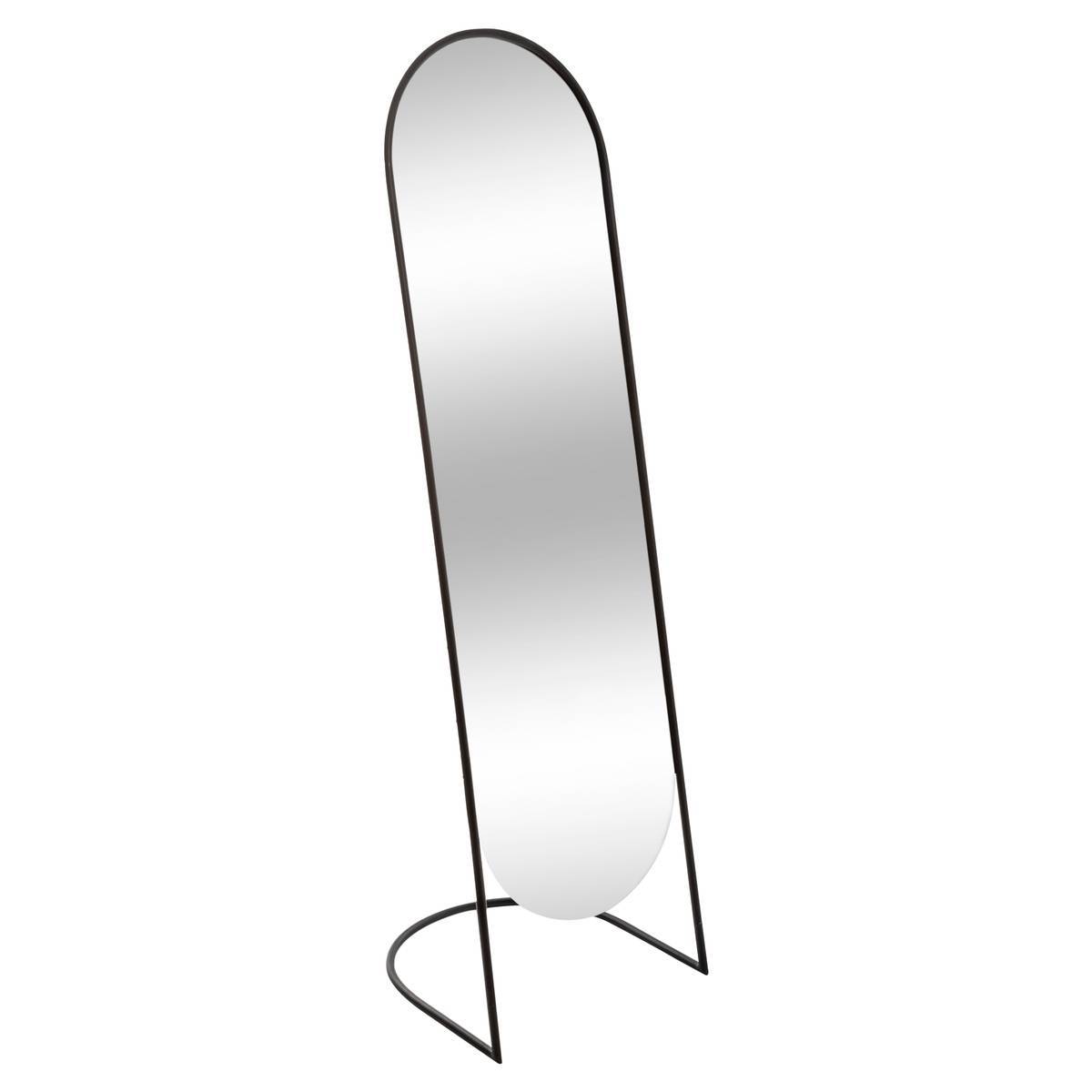 Atmosphera - Miroir sur pied noir métal noir H140cm - Atmosphera Créateur d'intérieur - Image 1