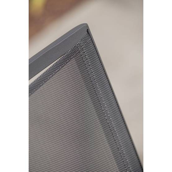 Dcb Garden - Chaise de Jardin Empilable "Stockholm" 84cm Gris Anthracite - Image 3