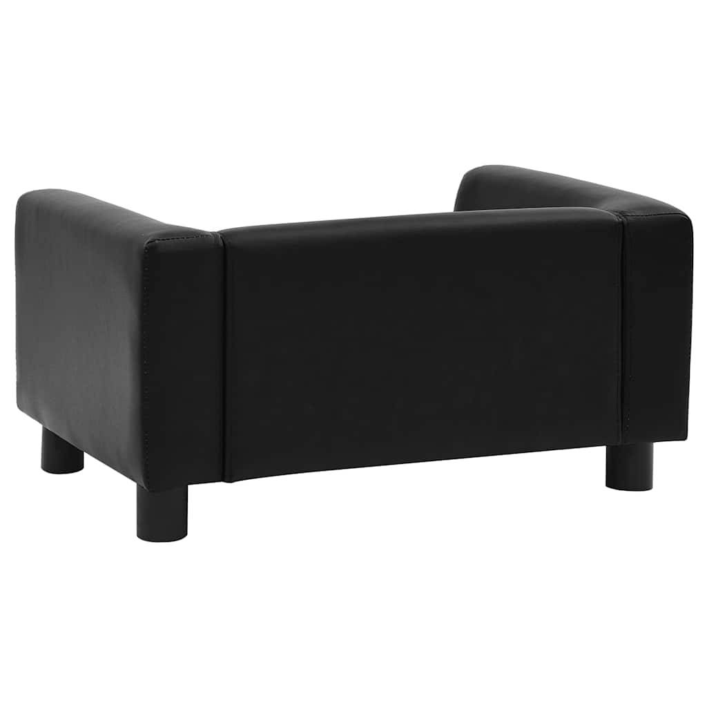 Vidaxl - Canapé pour chien Noir 60x43x30 cm Peluche et similicuir vidaXL 170960 - Imagen 7