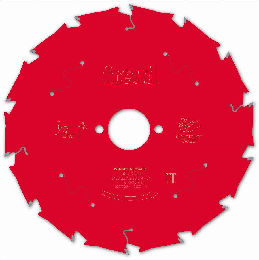 Lame pour scie circulaire portative FREUD - Ø180 2/1,3 AL30 Z14 BA 18° - F03FS09790 -FR09C001H - Imagen 2