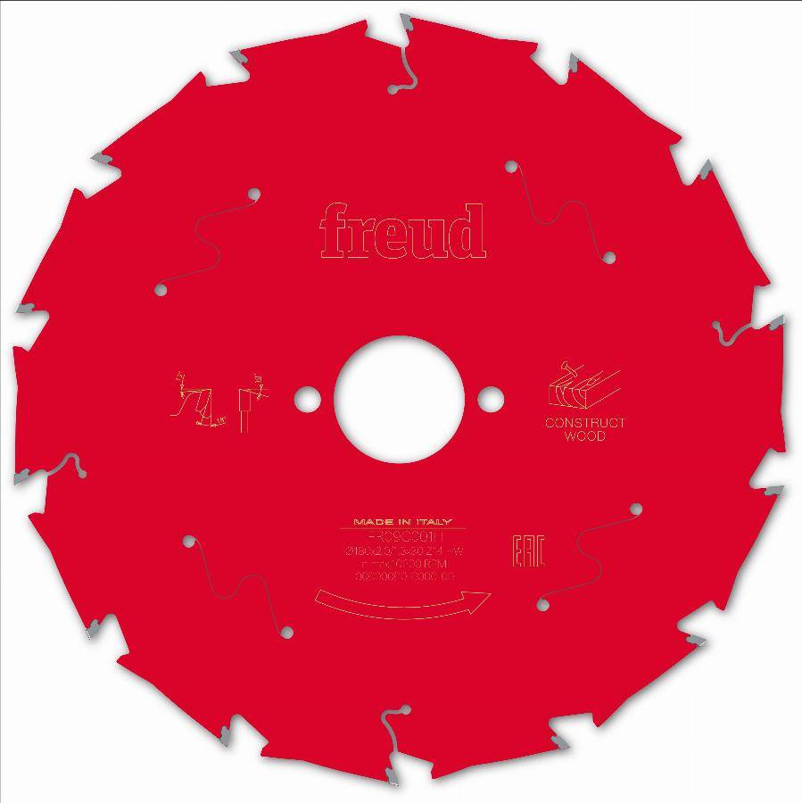 Lame pour scie circulaire portative FREUD - Ø180 2/1,3 AL30 Z14 BA 18° - F03FS09790 -FR09C001H - Imagen 1
