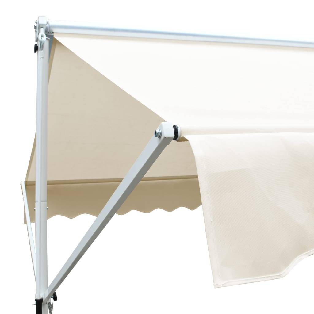 Helloshop26 - Auvent sur pied 500 x 300 cm crème - Imagen 5