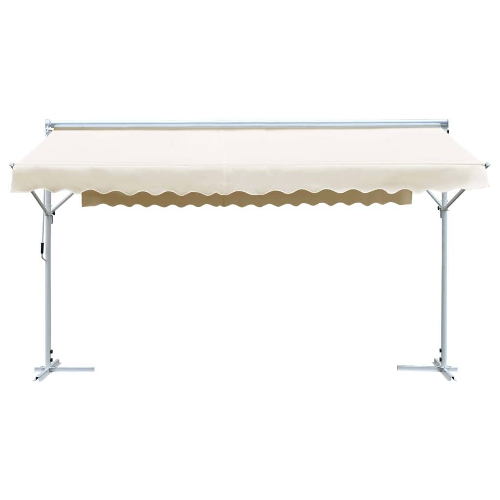 Helloshop26 - Auvent sur pied 500 x 300 cm crème - Imagen 2