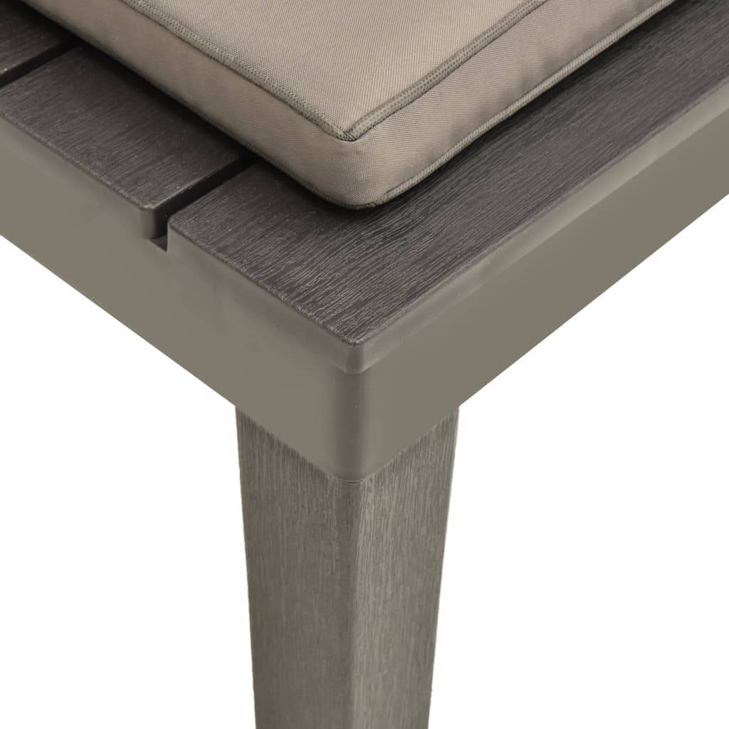 Chaise de salon de jardin plastique anthracite 78 x 78 x 70 cm - PANGIVO - Image 6