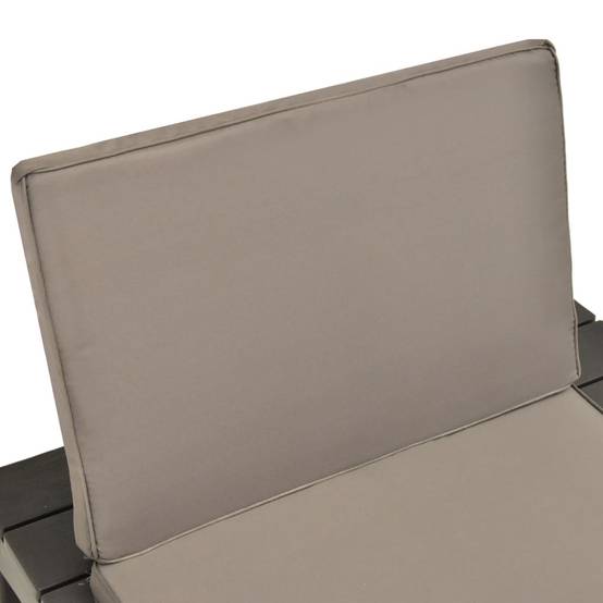 Chaise de salon de jardin plastique anthracite 78 x 78 x 70 cm - PANGIVO - Image 5