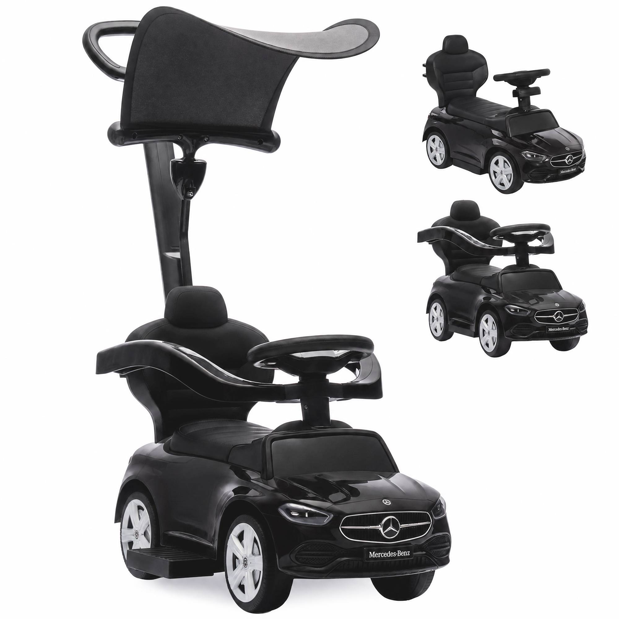 Sans Marque - Porteur Enfants Mercedes-Benz Licence 12-36 Mois Noir - Image 1
