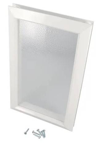 Hublot PVC rectangulaire blanc - NICOLL - 380 x 225 mm - 203MI - Imagen 2