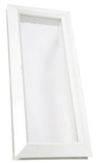 Hublot PVC rectangulaire blanc - NICOLL - 380 x 225 mm - 203MI - Imagen 1