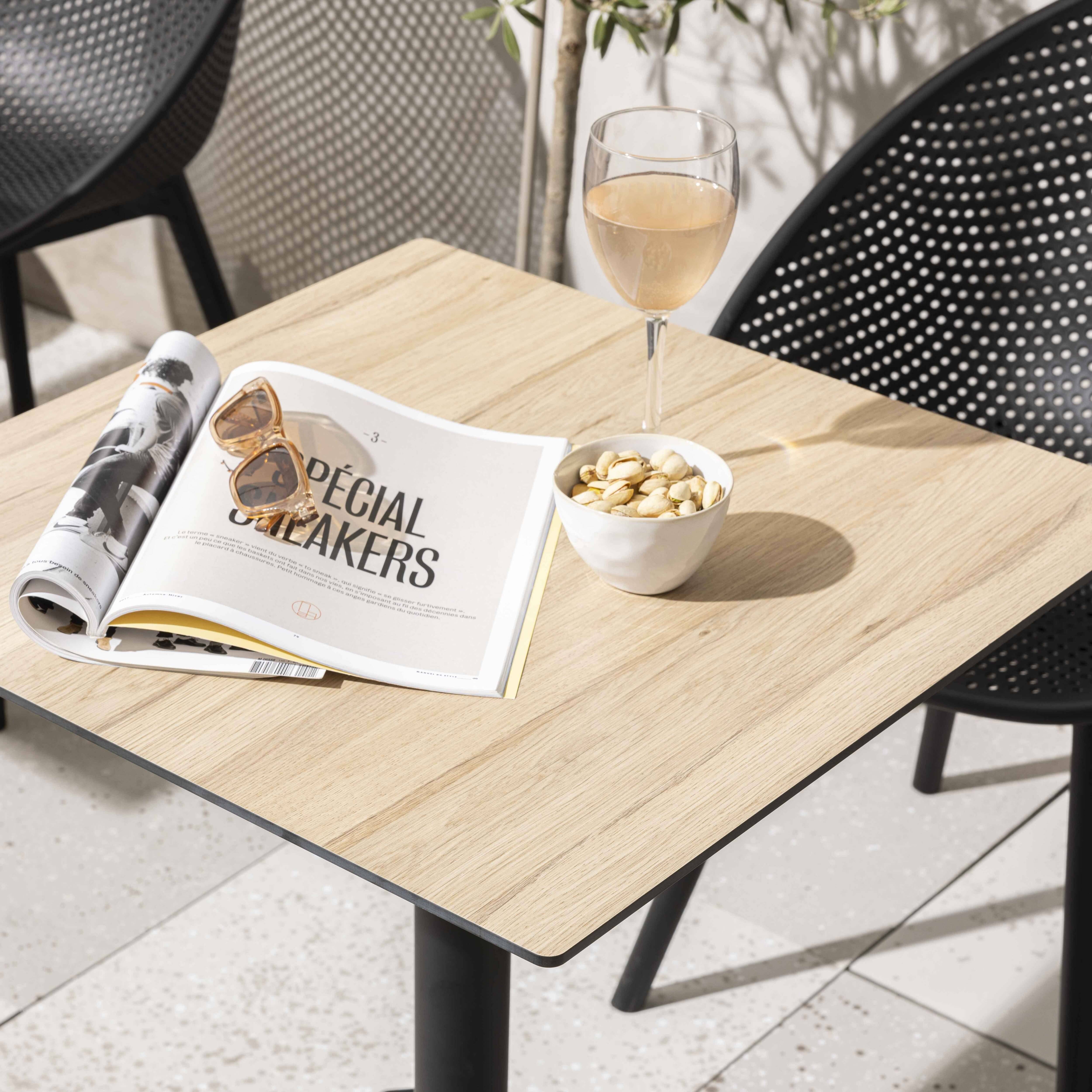 Oviala - Plateau de table stratifié 60x60 cm chêne naturel Opéra - Oviala - Imagen 2