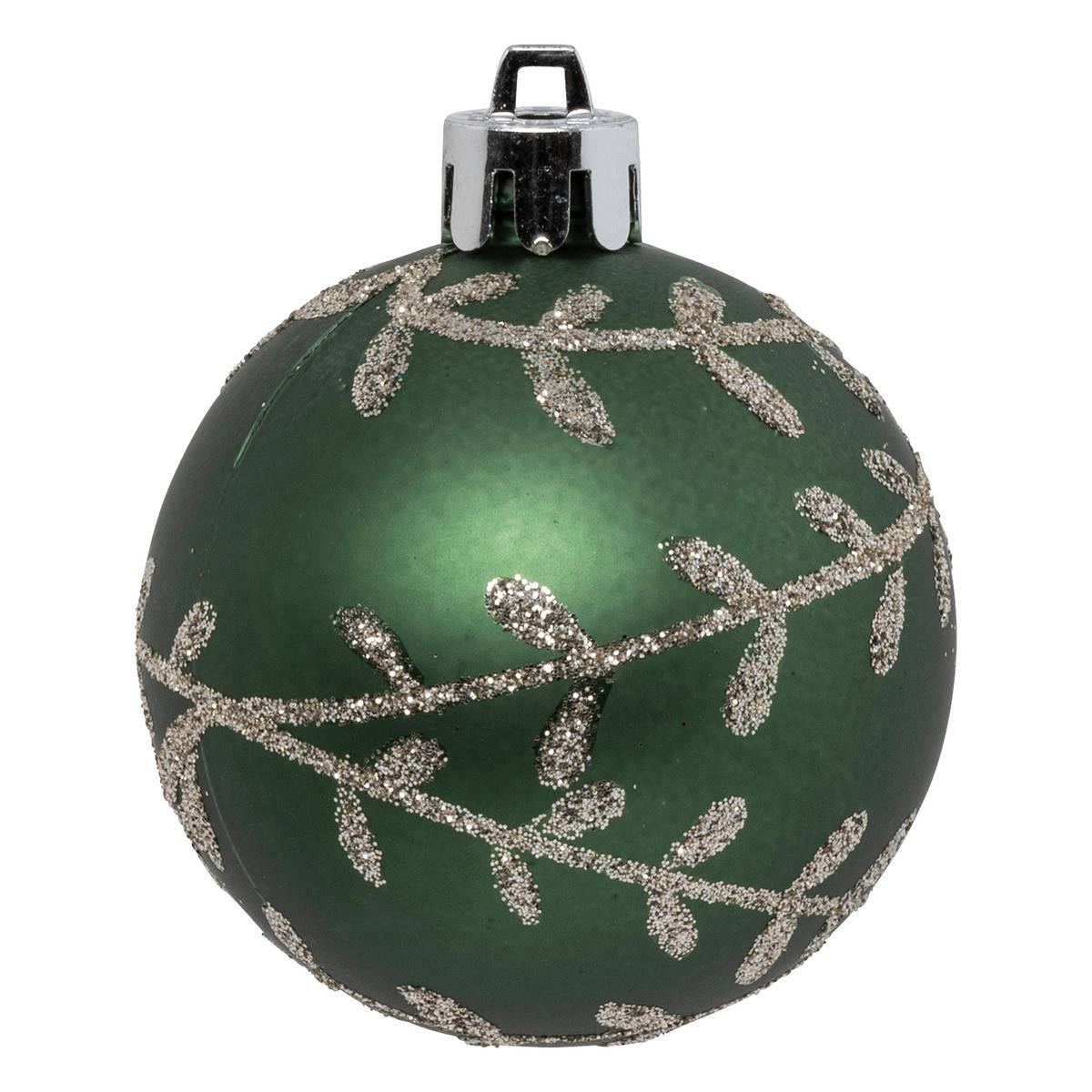 Fééric Lights & Christmas - Déco de sapin Lot de 12 Boules de Noël D 6 cm - Vert et Cuivré - Imagen 9
