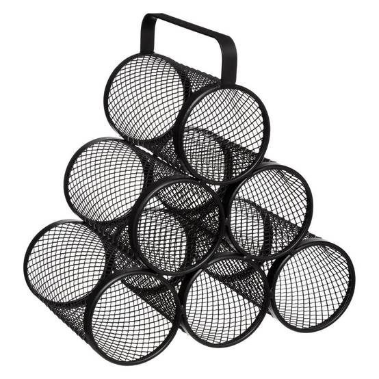 Range-Bouteilles Design "Mayaj" 30cm Noir - Image 1