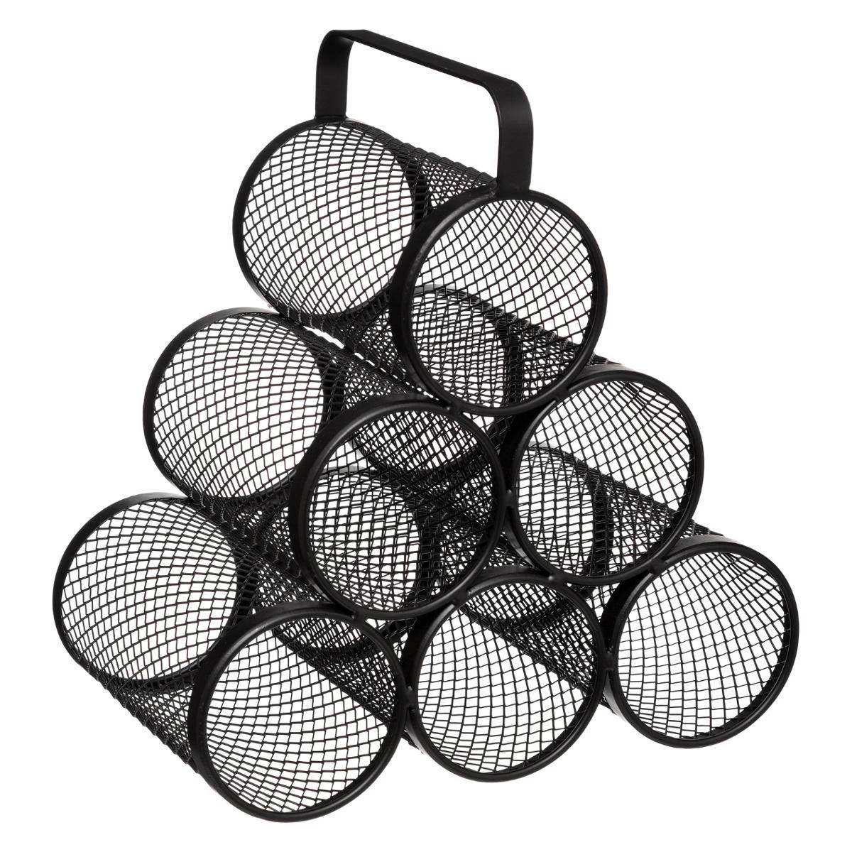 Range-Bouteilles Design "Mayaj" 30cm Noir - Image 1