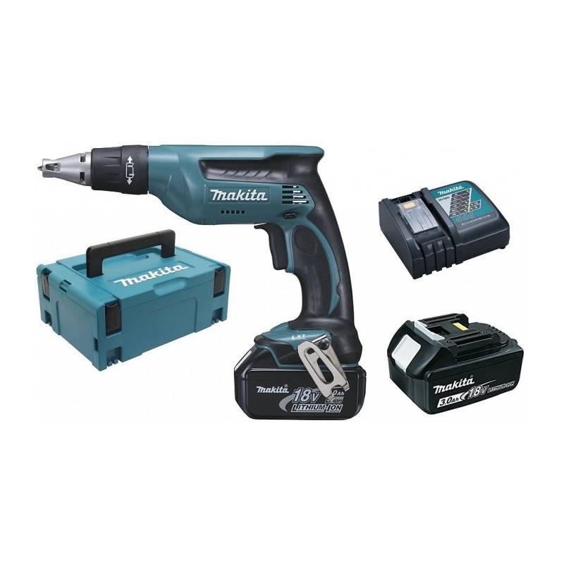 Makita - Visseuse plaque de plâtre 18V 3Ah DFS451RFJ (2 batteries) MAKITA - Imagen 1