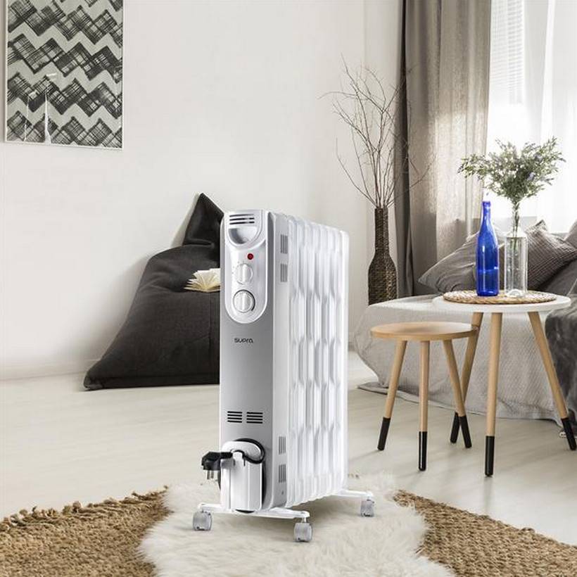 Supra - Radiateur bain d'huile 2000w blanc FR9010390B Supra - Imagen 4