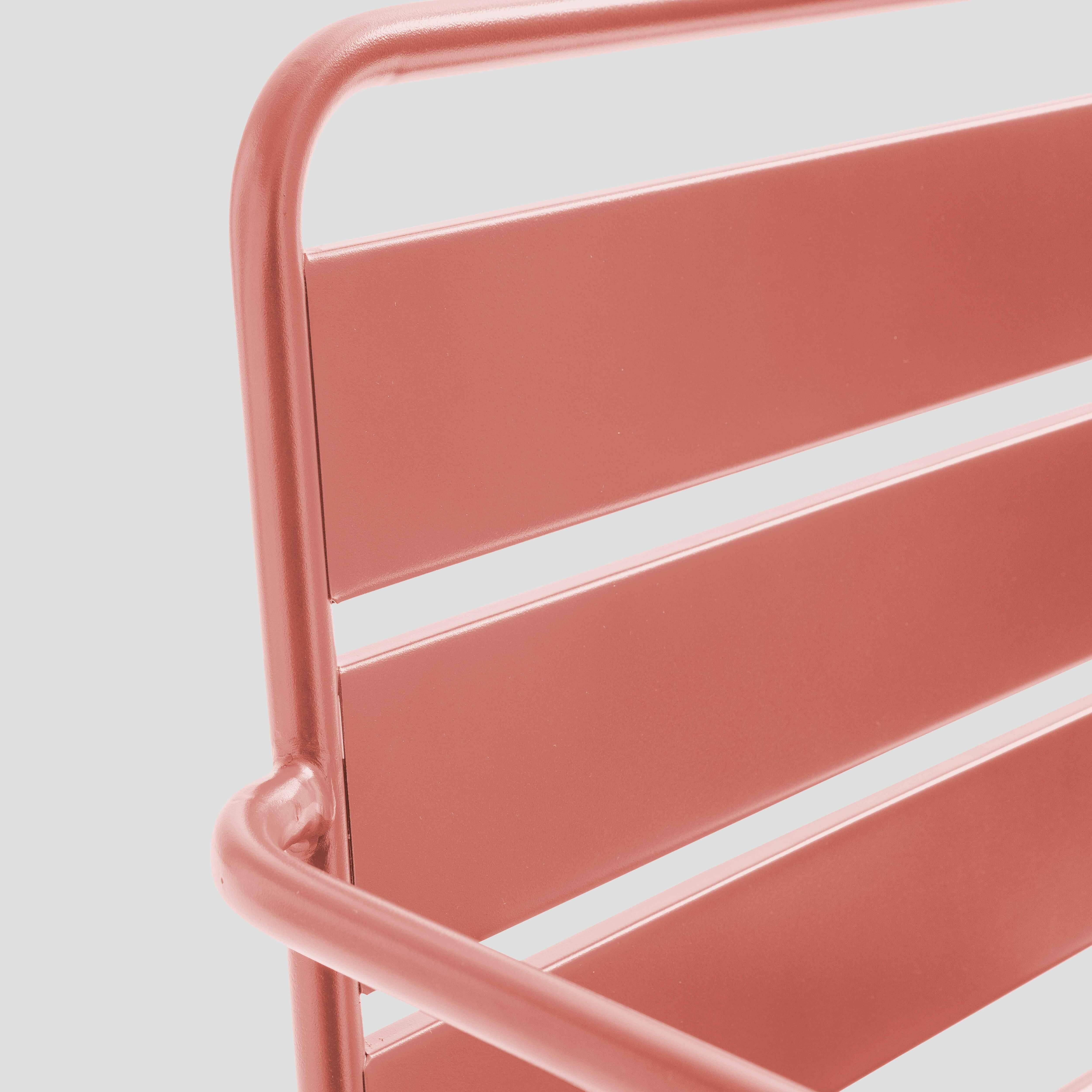 Oviala - Fauteuil bas de jardin en métal argile Palavas - Oviala - Imagen 5