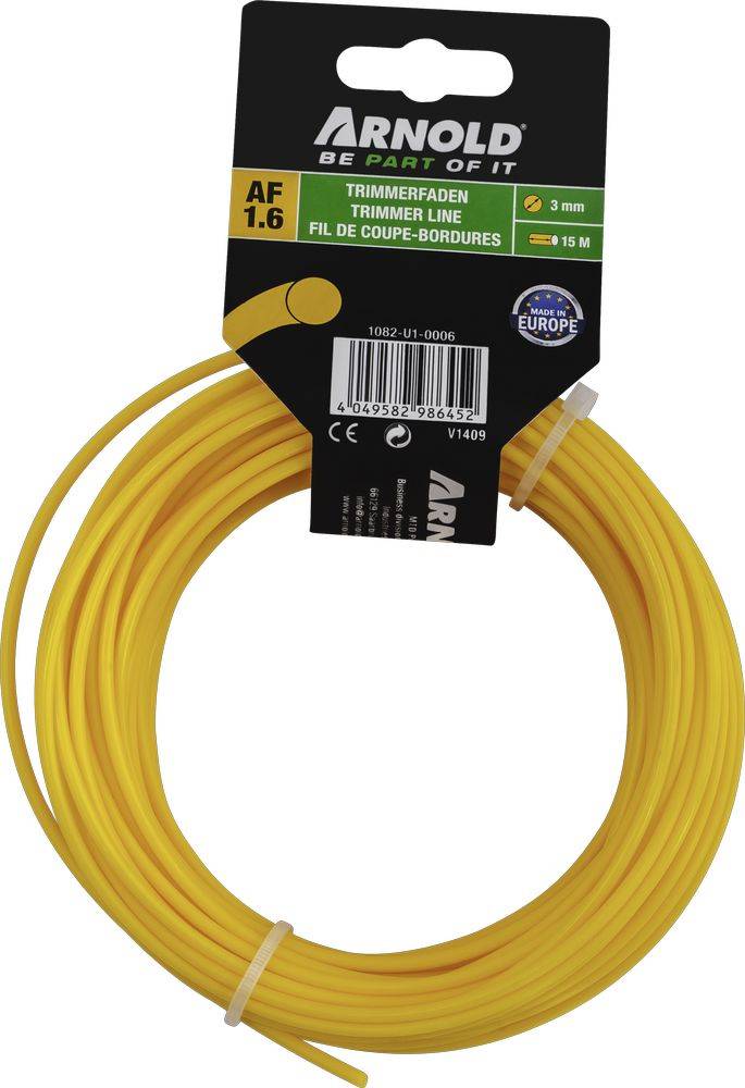 Arnold - Fil de coupe-bordure rond en nylon 3,0 mm × 15 m Arnold