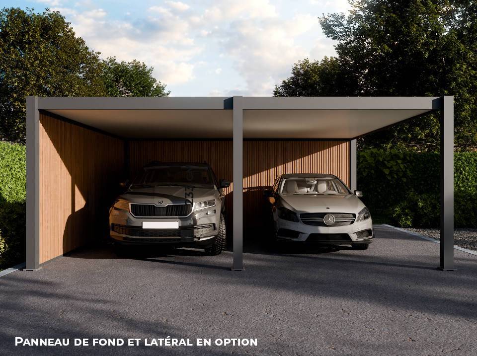 Carport Aluminium 570 x 645 cm WESTON - 37 m2 - Hauteur : 255 - 2 Voitures - Imagen 5