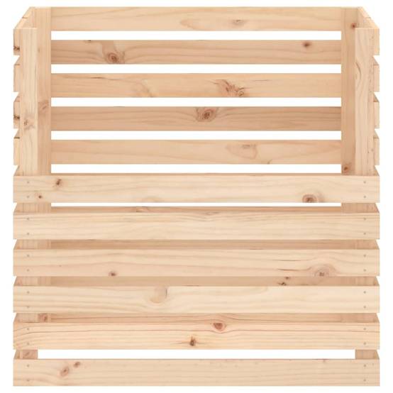 Composteur bois de pin naturel 80 x 80 x 78 cm - PANGIVO - Image 5