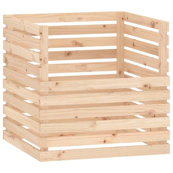 Composteur bois de pin naturel 80 x 80 x 78 cm - PANGIVO - Image 2
