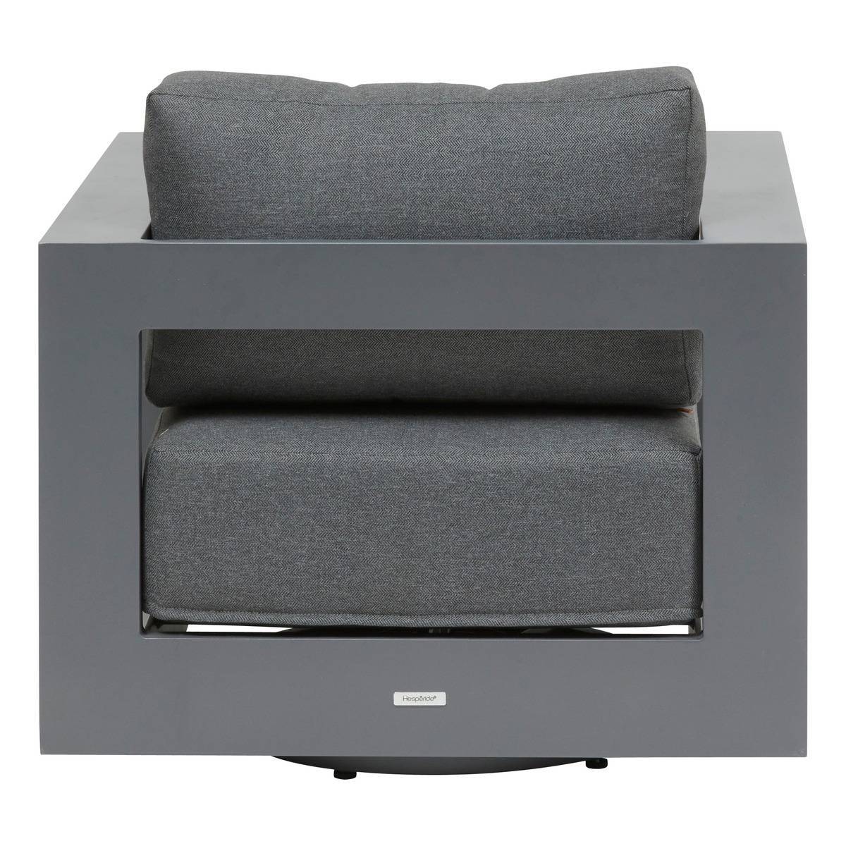 Hesperide - Fauteuil de salon de jardin rotatif ALLURE Gris / Graphite - Hespéride - Image 3