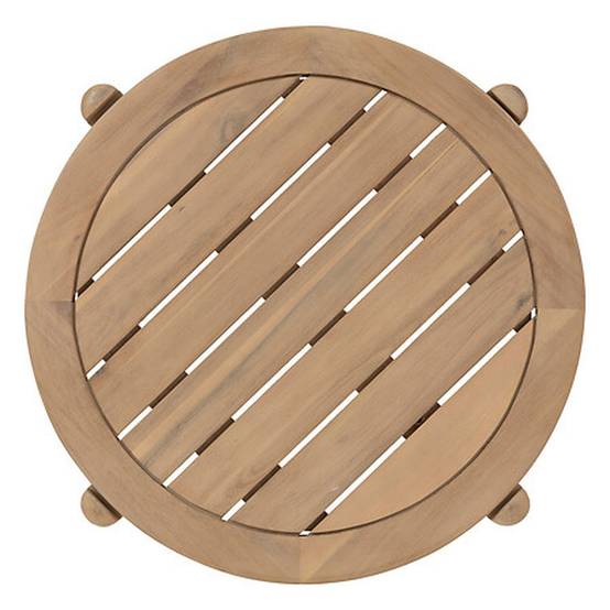 Hesperide - Table d appoint de jardin ronde "Deona" 50cm x 54cm en acacia Hespéride - Image 4