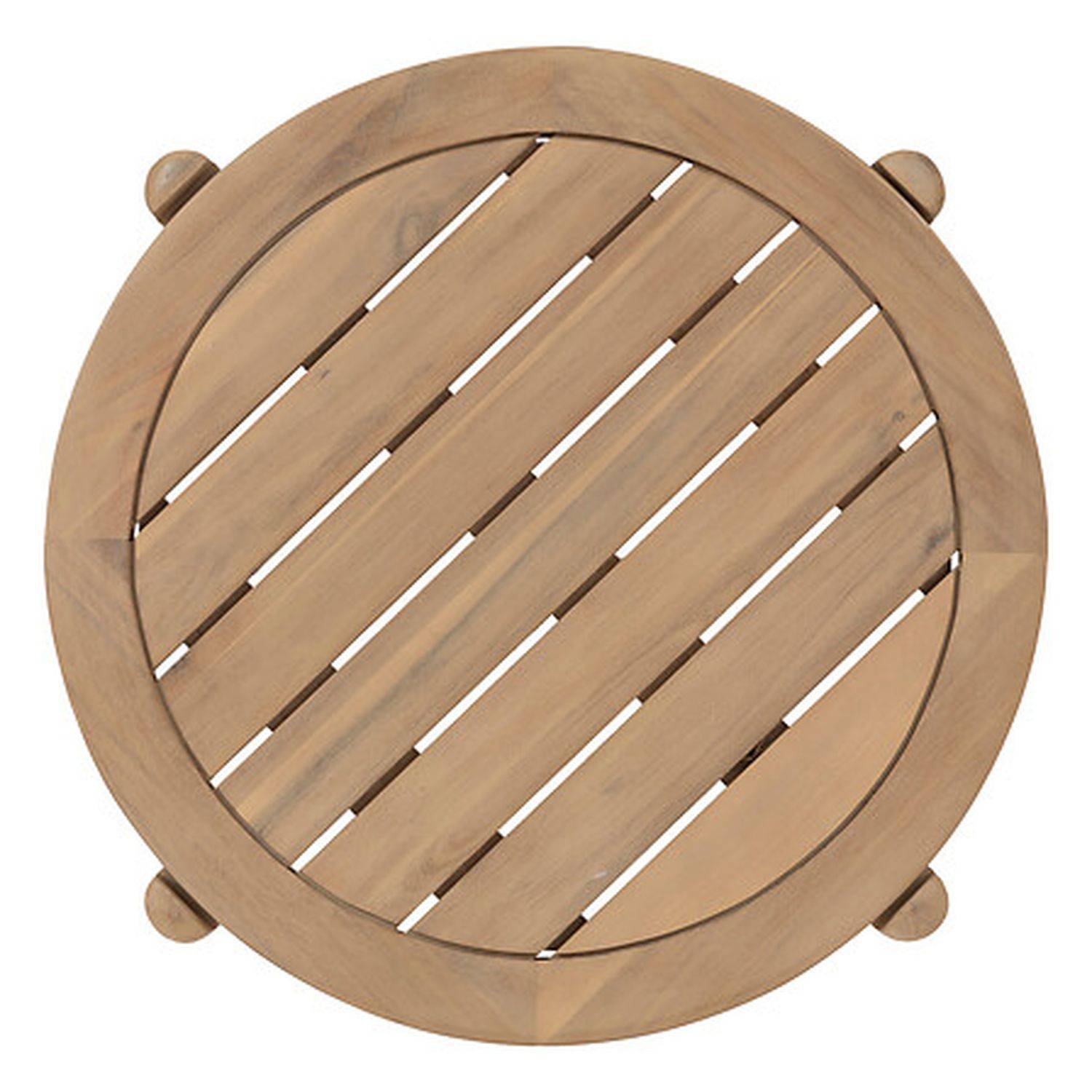 Hesperide - Table d appoint de jardin ronde "Deona" 50cm x 54cm en acacia Hespéride - Image 4