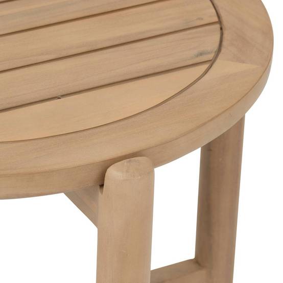 Hesperide - Table d appoint de jardin ronde "Deona" 50cm x 54cm en acacia Hespéride - Image 3