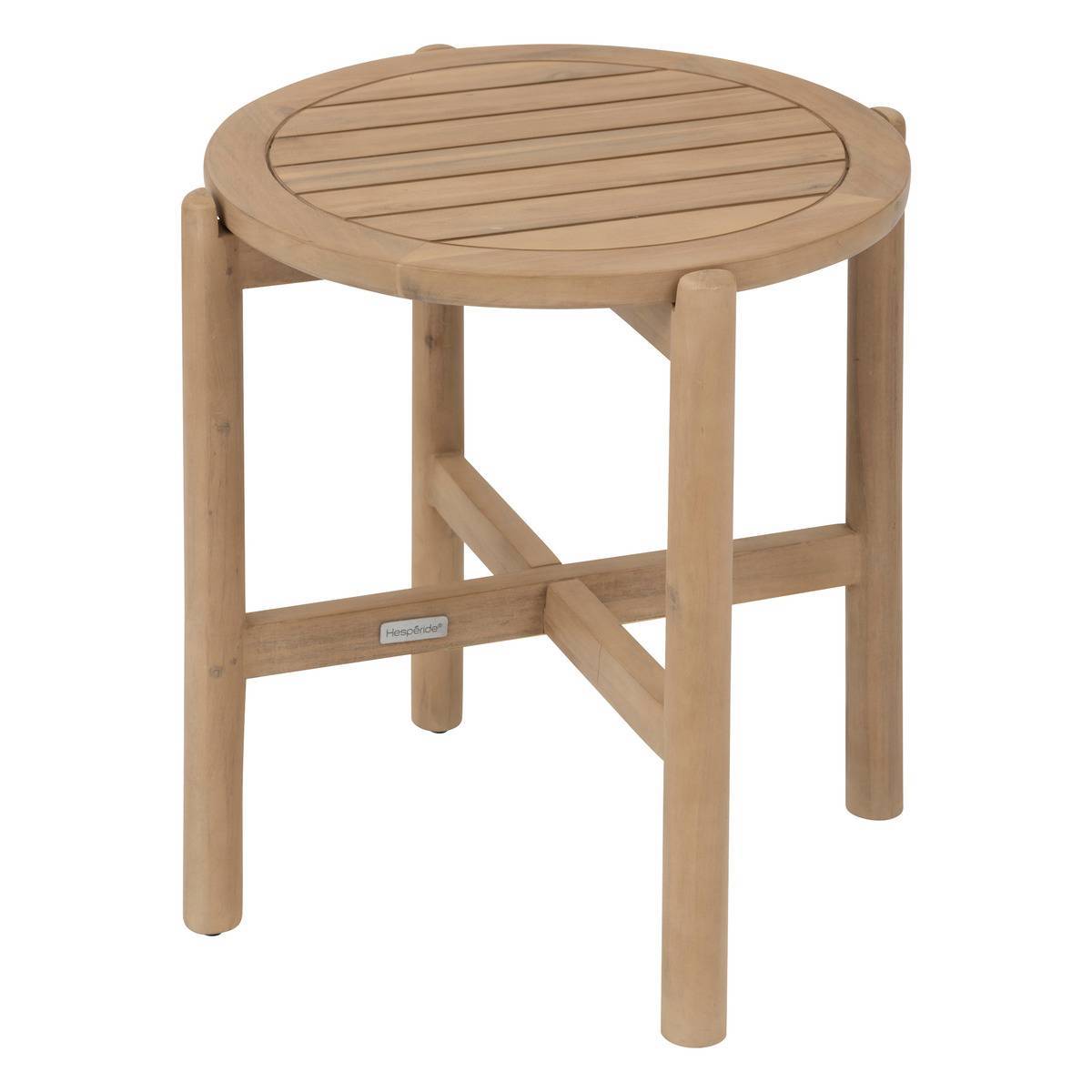 Hesperide - Table d appoint de jardin ronde "Deona" 50cm x 54cm en acacia Hespéride - Image 2