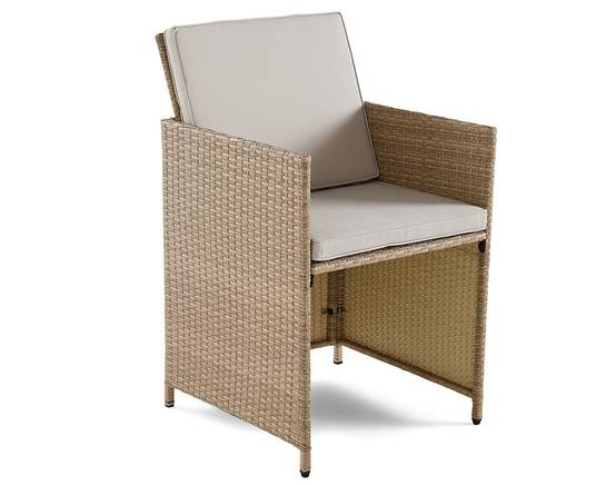 Salon de jardin encastrable 10 places en résine tressée beige avec coussins et housse – Best Mobilier - Image 6