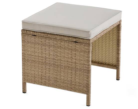 Salon de jardin encastrable 10 places en résine tressée beige avec coussins et housse – Best Mobilier - Image 9