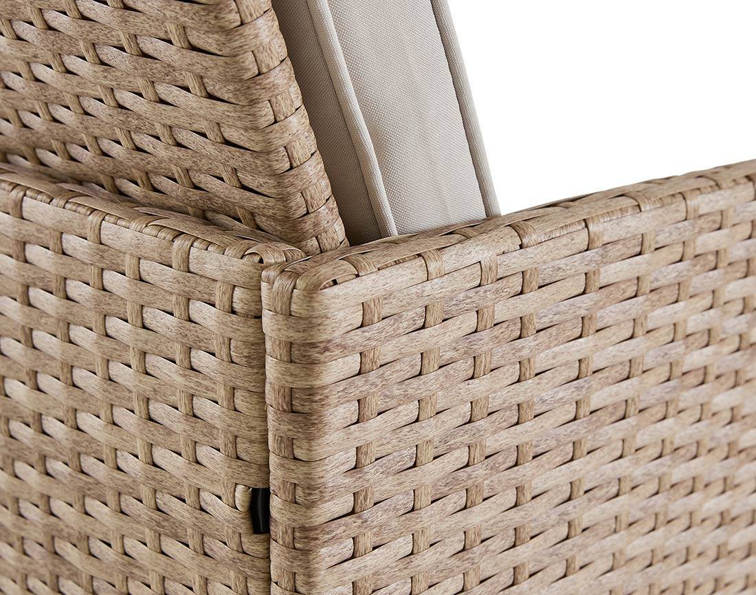 Salon de jardin encastrable 10 places en résine tressée beige avec coussins et housse – Best Mobilier - Image 10