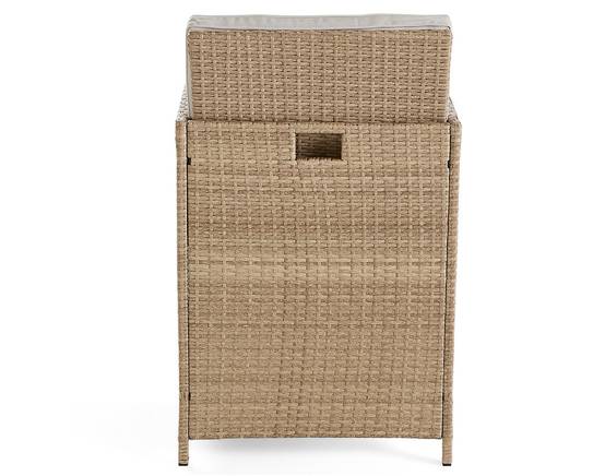 Salon de jardin encastrable 10 places en résine tressée beige avec coussins et housse – Best Mobilier - Image 8