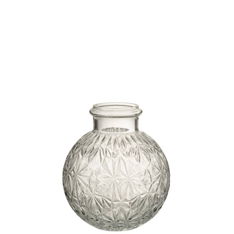 J-Line - Vase boule en verre transparent L18xl18xH21cm - J-Line - Image 2