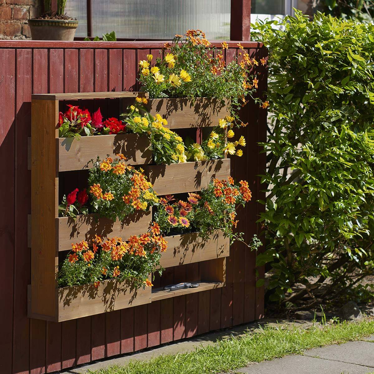 Etagère à plantes murale en bois 6 bacs - Cémonjardin - Imagen 6