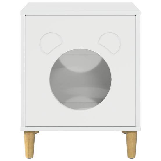 Cube Chat Design Brillant Repos Blanc 53cm pour Petit Chat Moderne - ComfortXL Outdoor Living - Image 5