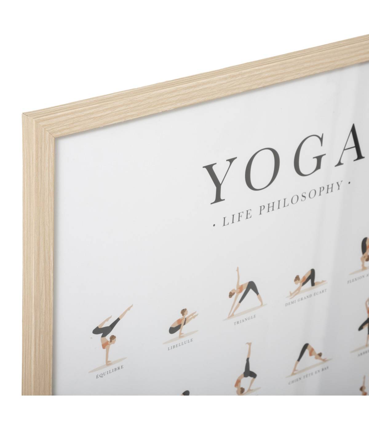 Affiche "Yoga" encadrée et sous-verre 52 x 72 cm - Imagen 2
