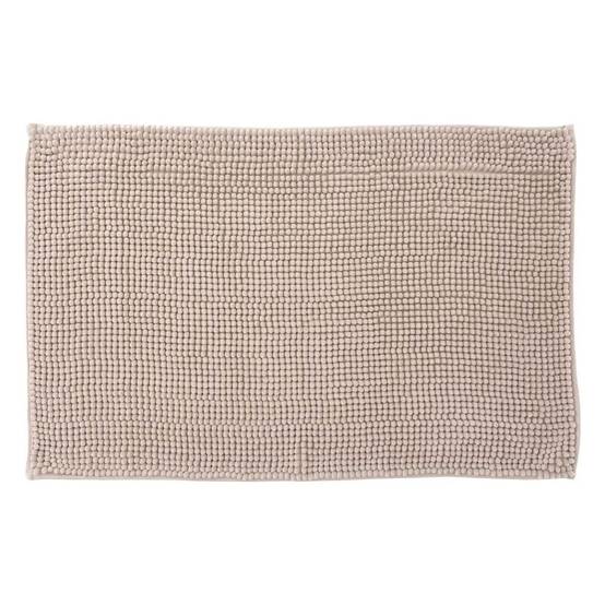 Tapis de Salle de Bain "Chenille" 50x80cm Beige - Image 1
